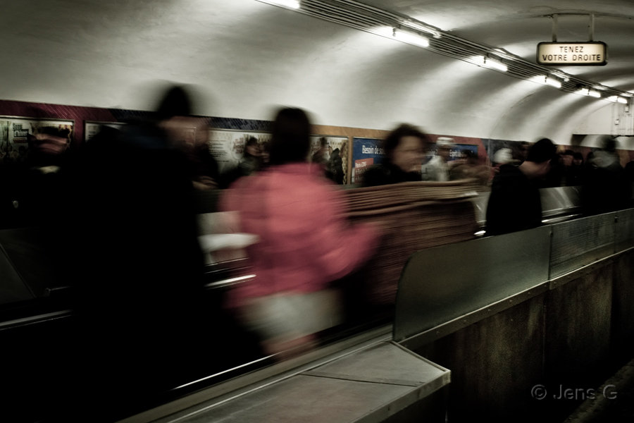 Langtidseksponering i metroen